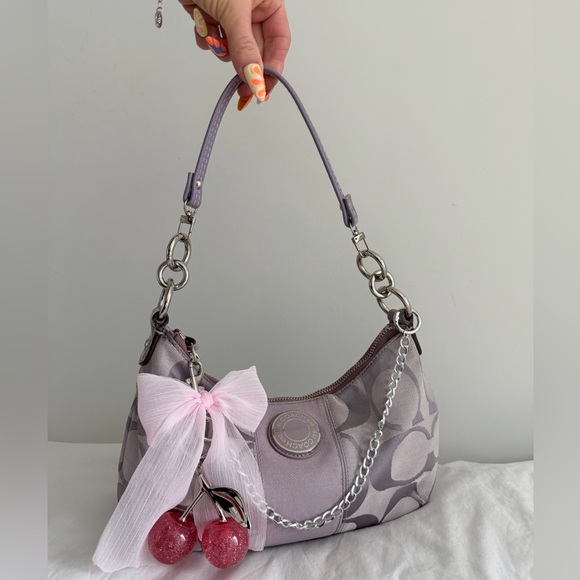Vintage Coach Demi Lavender Shoulder Bag - Picture 7 of 8